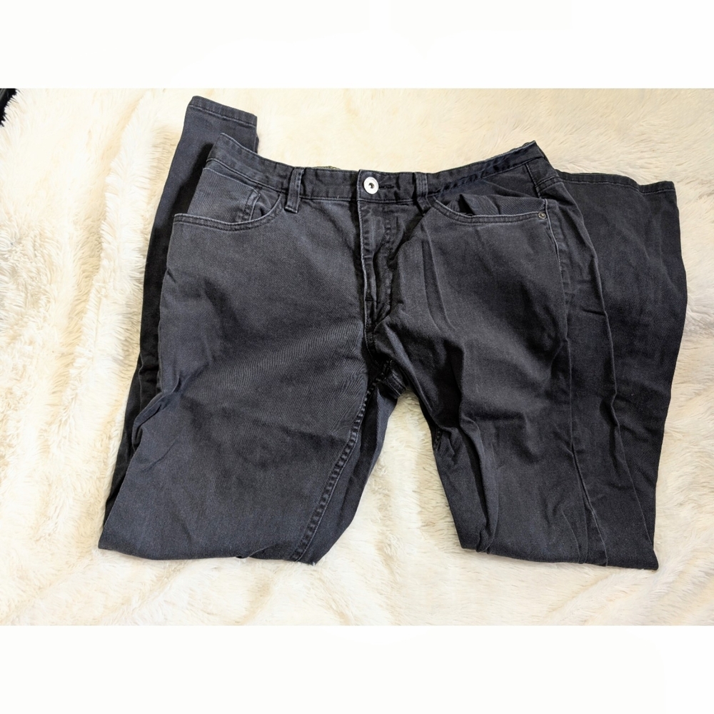 Tony Hawk Stretchy Skinny Slouch Black Denim Jeans Size 33 x 32